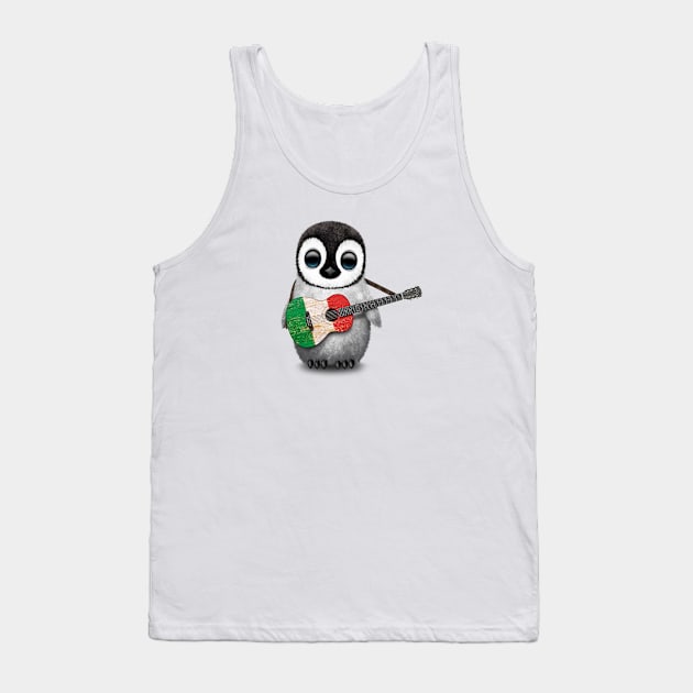 Baby Penguin Playing Italian Flag Guitar Tank Top by jeffbartels